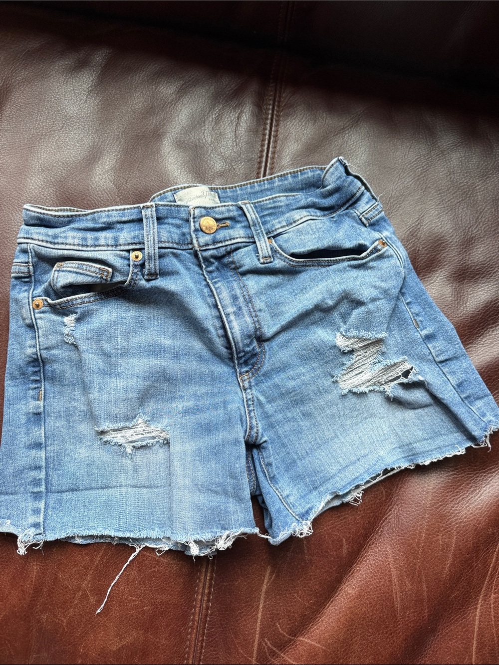 Universal Thread Light Blue Distressed Denim Shorts